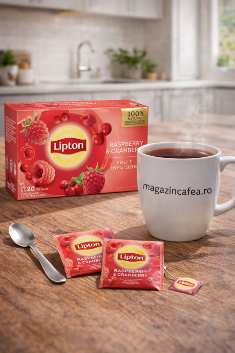 Lipton ceai de zmeura si merisoare 20 plicuri [2]