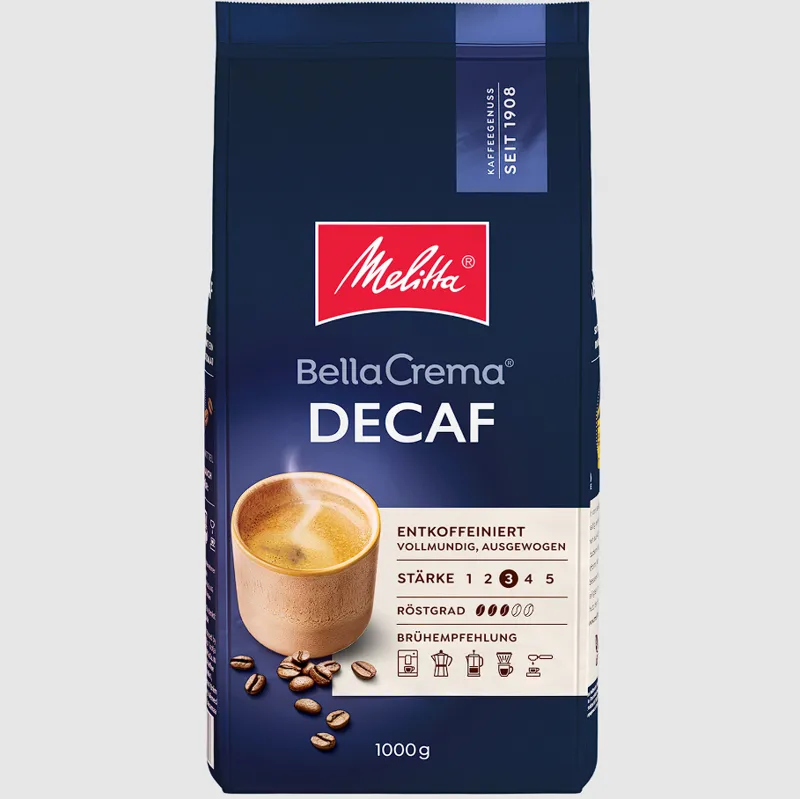 Melitta Bella Crema Decaffeinato Cafea boabe 1kg [2]