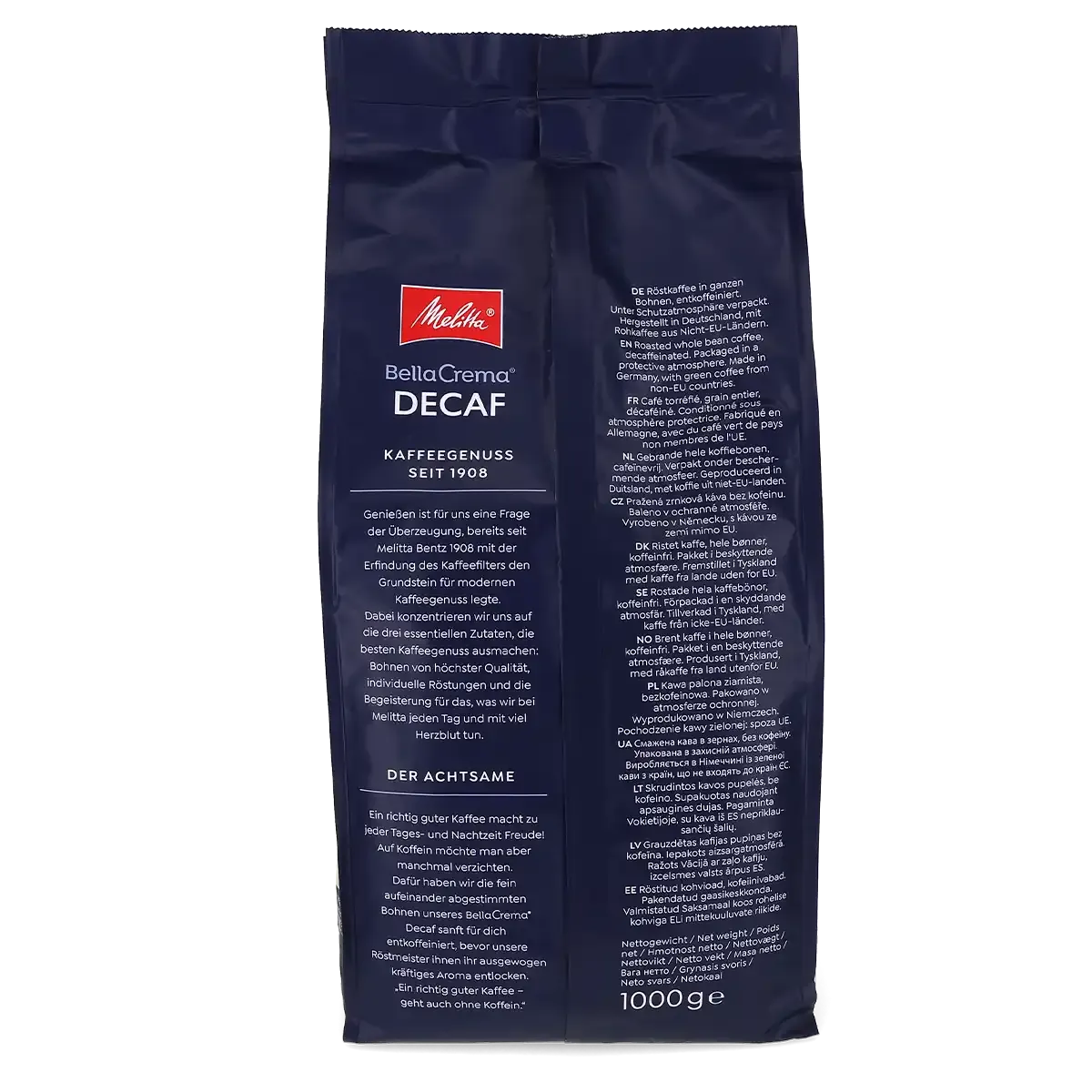 Melitta Bella Crema Decaffeinato Cafea boabe 1kg [2]