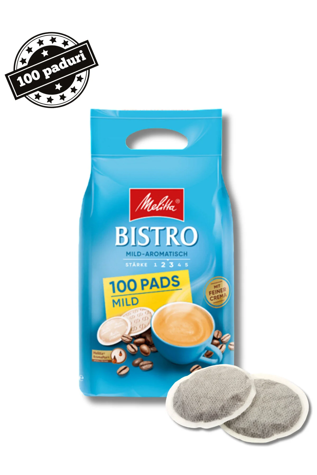 Melitta Bistro Mild paduri Senseo, 100 buc [2]