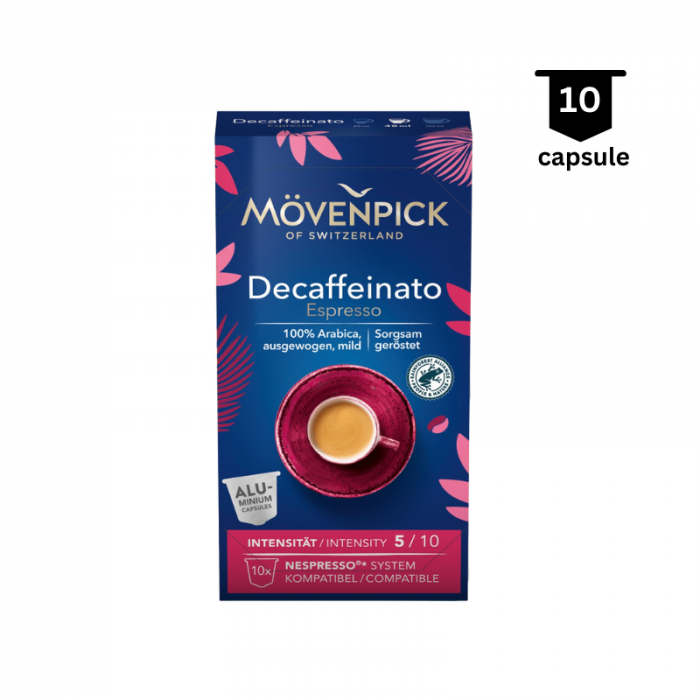 Mövenpick Decaffeinato Capsule Nespresso, 10 buc [1]