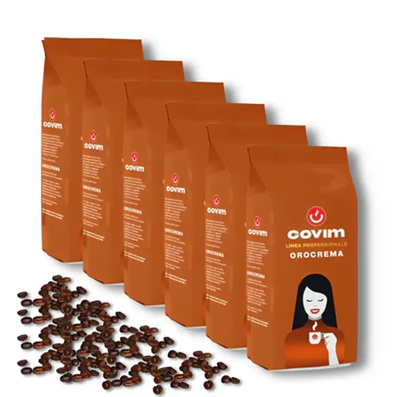 Pachet 6 x Covim Orocrema cafea boabe 1kg [4]