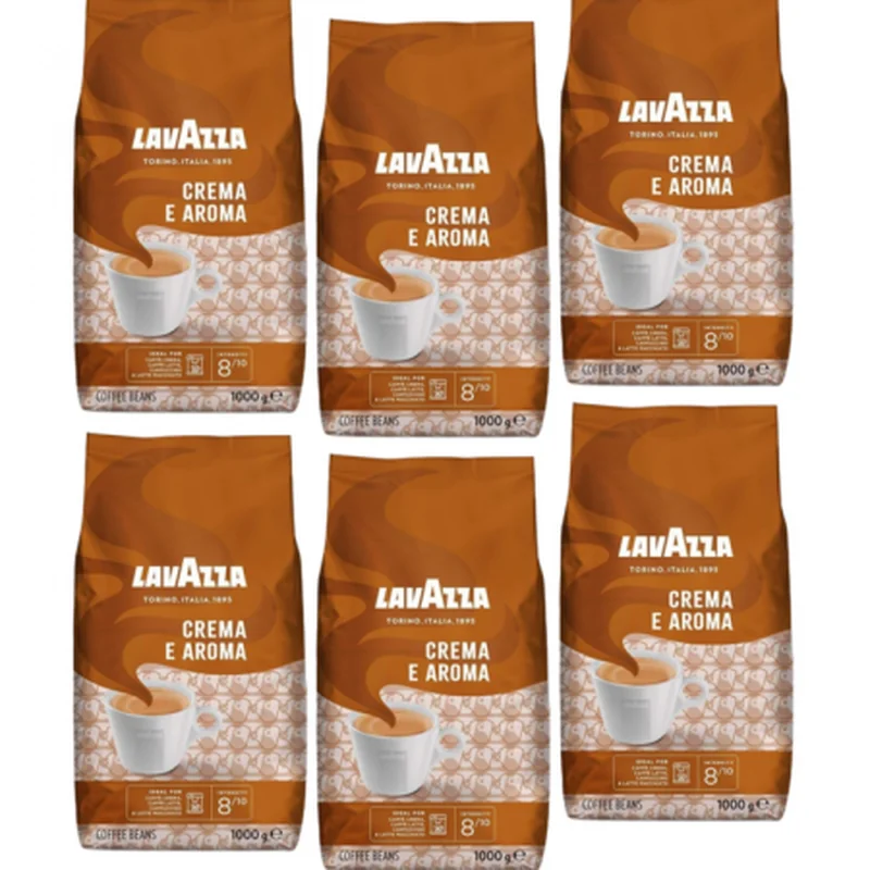 Pachet 6 x Lavazza Crema e Aroma cafea boabe 1kg [2]