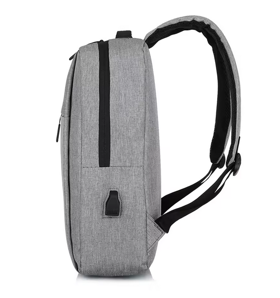 Rucsac business impermeabil pentru laptop – Oxford, cu fermoar, cross-border, gri [2]