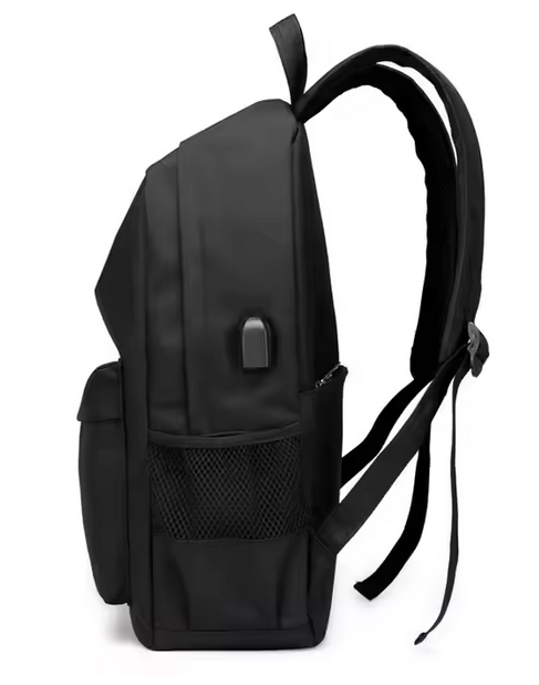 Rucsac Durabil pentru Laptop, Port USB pentru Încărcare, Fermoar, Căptușeală din Poliester, albastru [3]