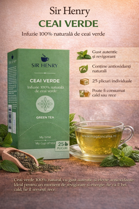 Sir Henry Ceai verde 25 plicuri [2]