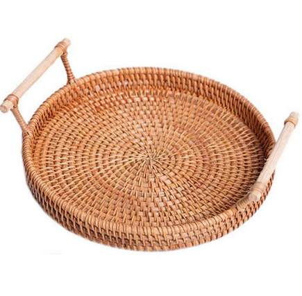 Tăvi rotunde din ratan natural, handmade – Eco Friendly [1]