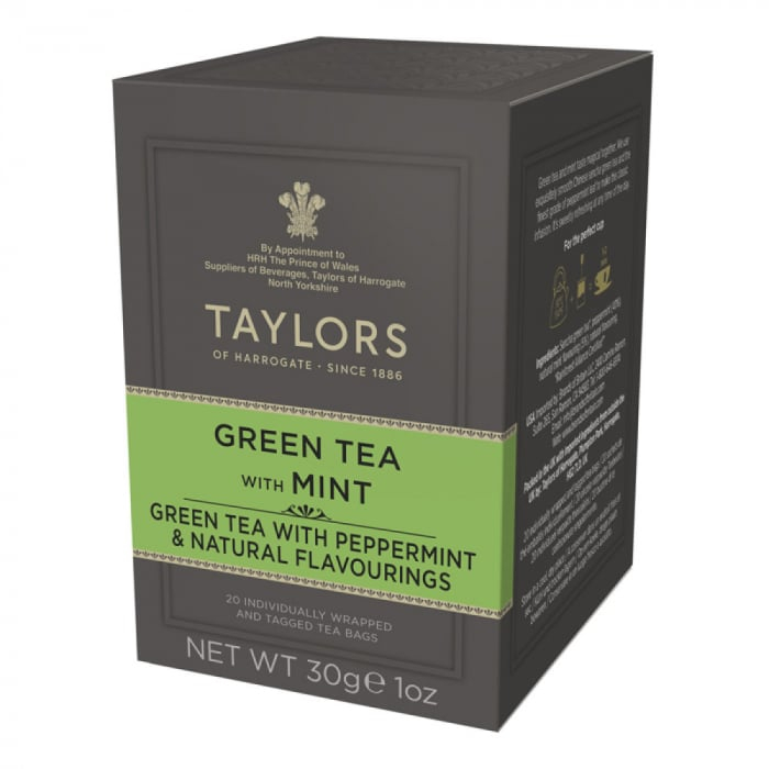 Taylors of Harrogate Ceai Verde cu Menta, 20 pliculete [1]