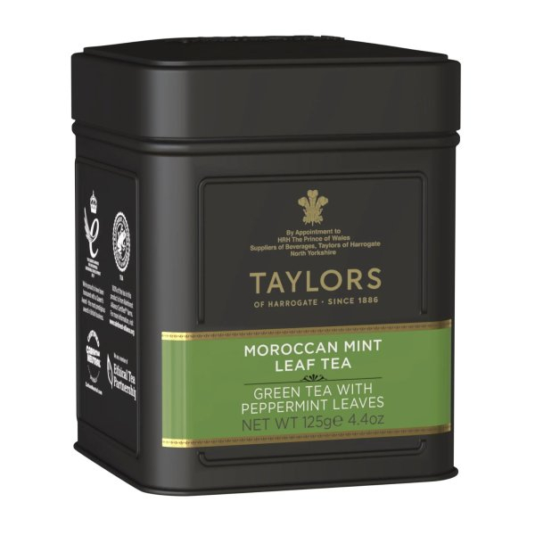 Taylors of Harrogate Ceai verde Maroccan Mint cutie metalica, 125g [1]