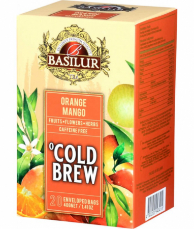 Ceaiuri - Basilur Brew Orange & Mango Ceai rece 20 plicuri
