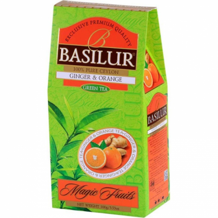 Ceaiuri - Basilur Ghimbir Si Portocala Ceai verde Refill