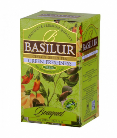 Ceaiuri - Basilur Green Freshness Ceai verde 20 plicuri