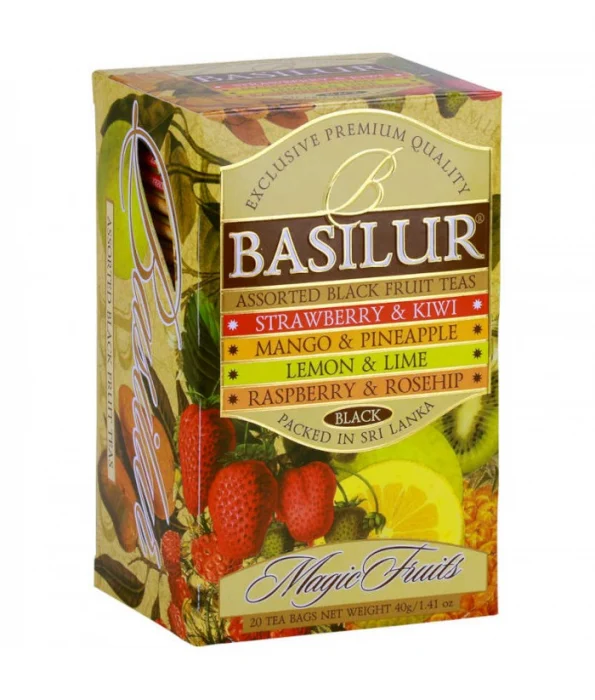 Ceaiuri - Basilur Magic Fruits Assorted ceai negru 25 pliculete