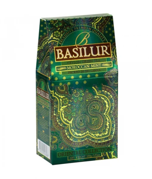 Ceaiuri - Basilur Maroccan Mint Ceai verde Refill, 100g