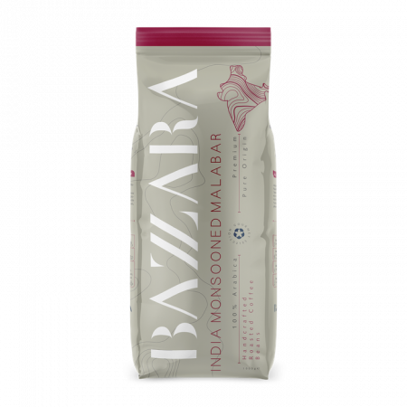 Cafea - Bazzara India Monsooned Malabar Cafea boabe 1kg