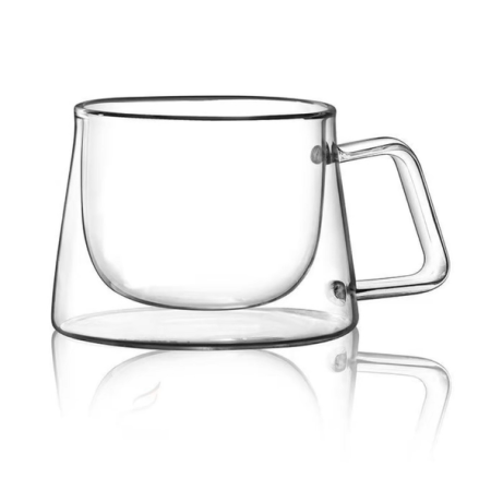Complementare - Ceașcă din sticlă cu perete dublu – elegantă, rezistentă și termoisolantă