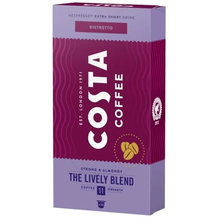 Capsule cafea - Costa Ristretto Lively Blend Capsule Nespresso, 10 buc