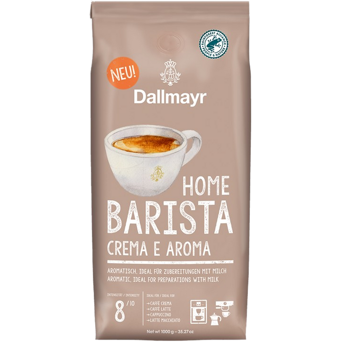 Cafea - Dallmayr Home Barista Crema e Aroma Cafea boabe, 1kg