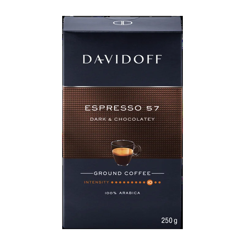 Cafea macinata - Davidoff Espresso 57 Dark & Chocolatey cafea macinata 250g