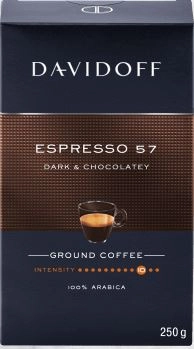 Cafea - Davidoff Espresso 57 Dark & Chocolatey cafea macinata 250g