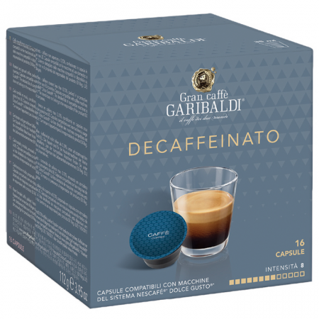 Capsule cafea - Garibaldi Decaf Capsule Nescafe Dolce Gusto, 16 buc