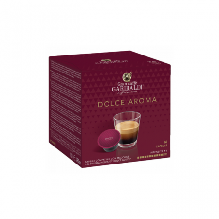 Capsule cafea - Garibaldi Dolce Aroma Capsule Nescafe Dolce Gusto, 16 buc