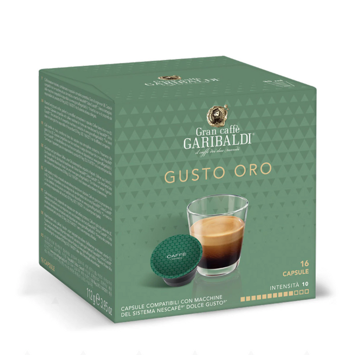 Capsule cafea - Garibaldi Gusto Oro Capsule Nescafe Dolce Gusto, 16 buc