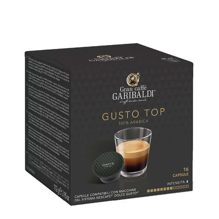 Capsule cafea - Garibaldi Gusto Top Capsule Nescafe Dolce Gusto, 16 buc