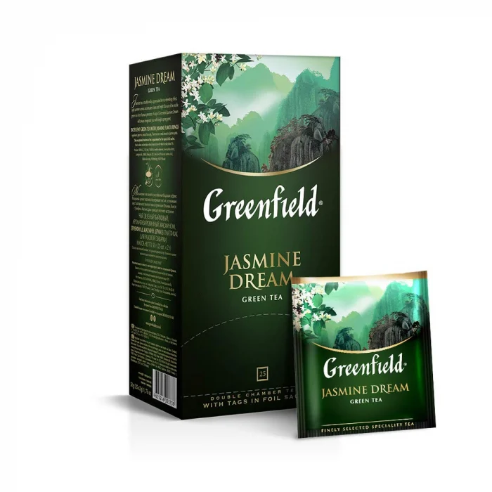 Ceaiuri - Greenfield Ceai verde Jasmine Dream, 25 pliculete