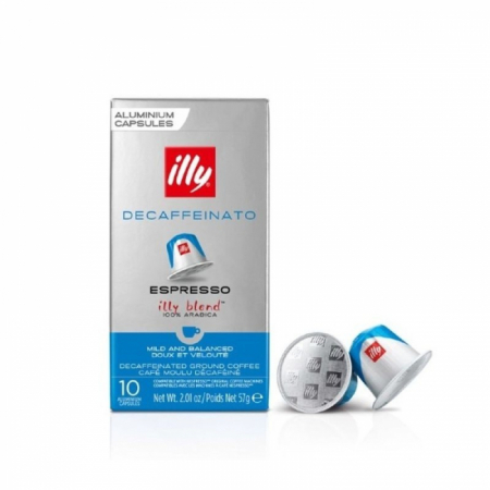 Capsule cafea - Illy Espresso Decaffeinato Capsule Nespresso, 10 buc