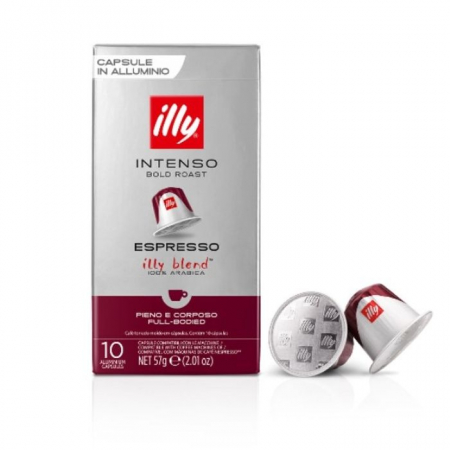 Capsule cafea - illy Espresso Intenso 100% Arabica Capsule Nespresso, 10 buc