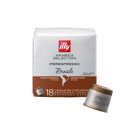 Capsule cafea - Illy Iperespresso Monoarabica Brazilia Capsule, 18 buc