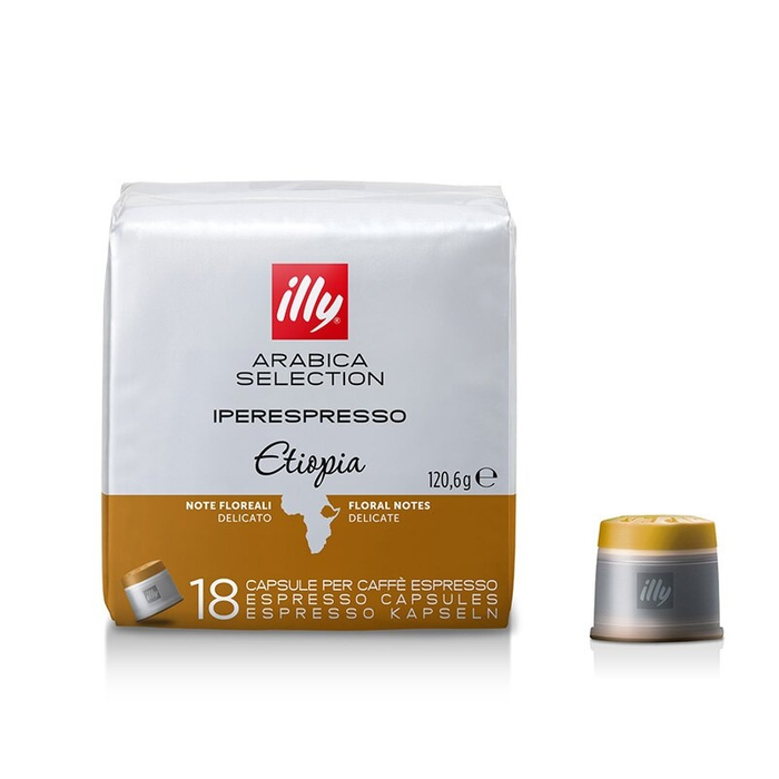 Capsule cafea - Illy Iperespresso Monoarabica Ethiopia Capsule, 18 buc