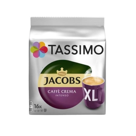 Cafea - Jacobs Tassimo Cafe Crema Intenso XL capsule, 16 buc