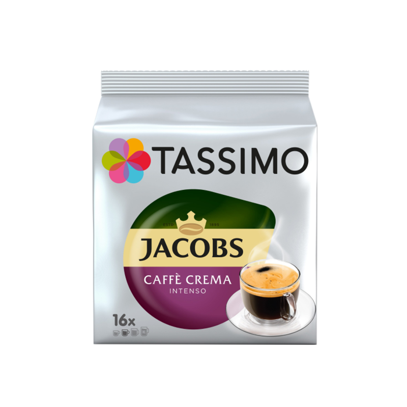 Capsule cafea - Jacobs Tassimo Cafe Crema Intenso XL capsule, 16 buc