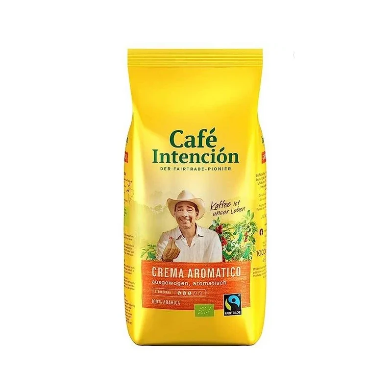 Cafea boabe Darboven - JJ Darboven Intencion Caffe Crema BIO Fairtrade Cafea boabe, 1kg