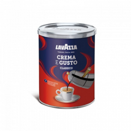 Cafea - Lavazza Crema e Gusto cutie metalica cafea macinata 250g