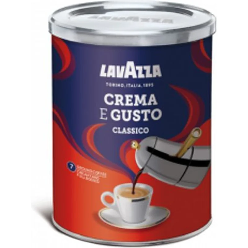 Cafea macinata Lavazza - Lavazza Crema e Gusto cutie metalica cafea macinata 250g