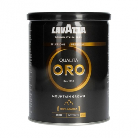 Cafea - Lavazza Qualita Oro Mountain Grown Cafea macinata cutie metalica, 250g