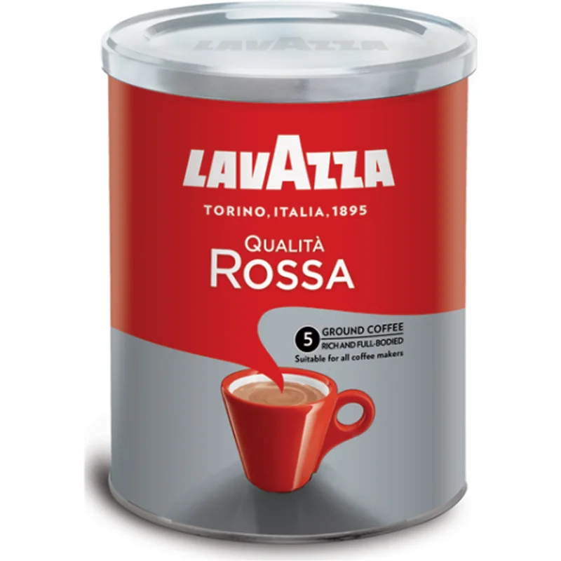 Cafea macinata Lavazza - Lavazza Qualita Rossa Cafea macinata cutie metalica, 250g
