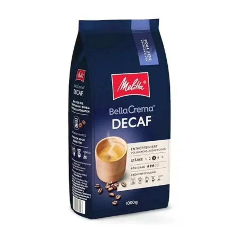 Cafea boabe Melitta - Melitta Bella Crema Decaffeinato Cafea boabe 1kg