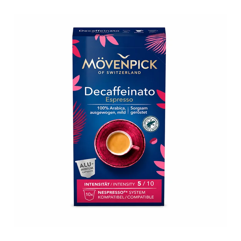 Capsule cafea - Mövenpick Decaffeinato Capsule Nespresso, 10 buc