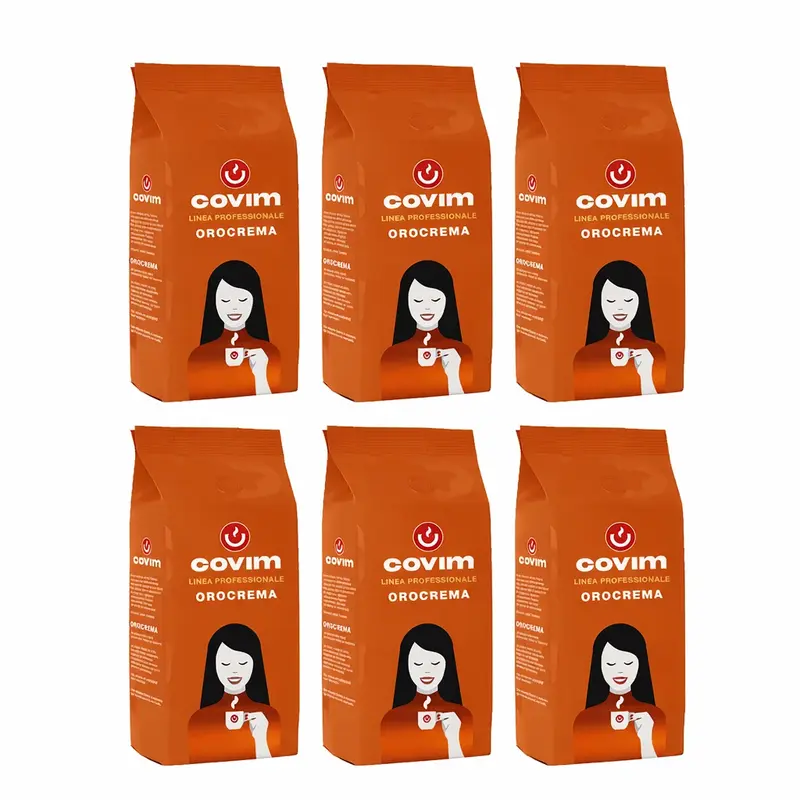 Cafea boabe Covim - Pachet 6 x Covim Orocrema cafea boabe 1kg