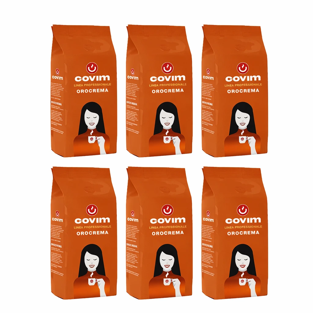 Promotii - Pachet 6 x Covim Orocrema cafea boabe 1kg