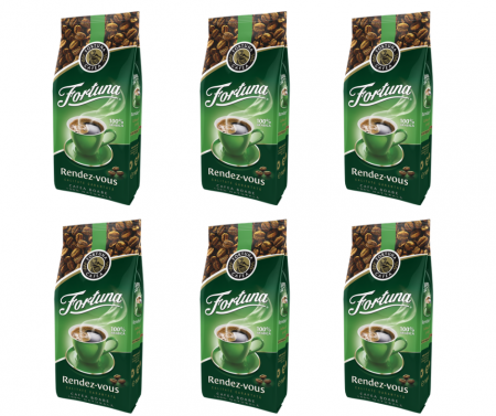Promotii - Pachet 6 x Fortuna Rendez-Vous cafea boabe 1kg