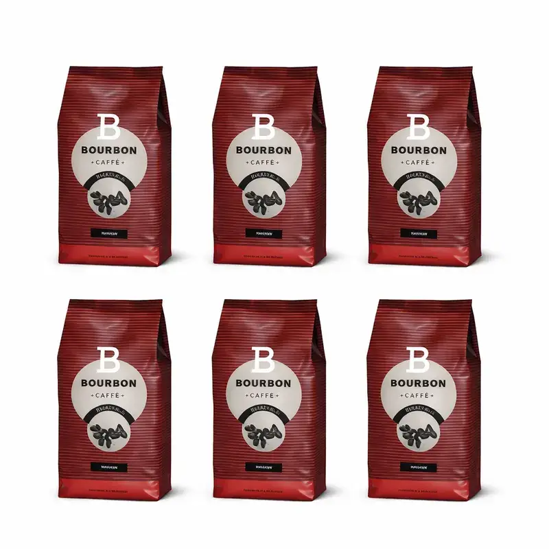 Cafea - Pachet 6 X Lavazza Bourbon Intenso cafea boabe 1kg