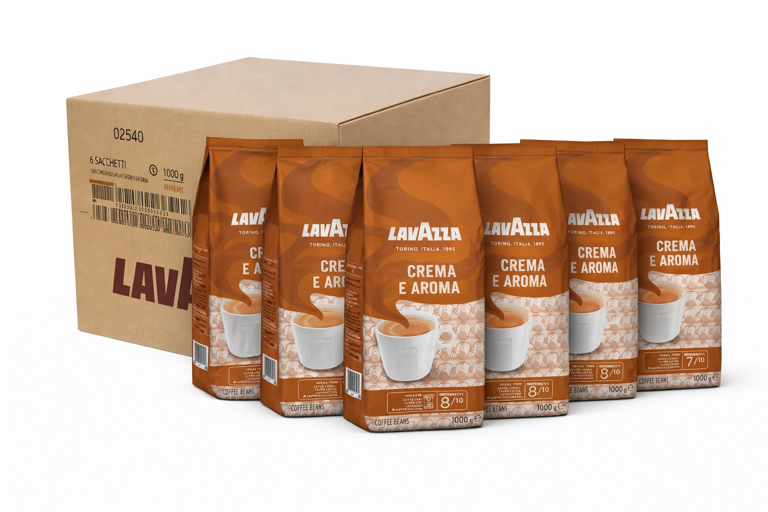 Promotii - Pachet 6 x Lavazza Crema e Aroma cafea boabe 1kg