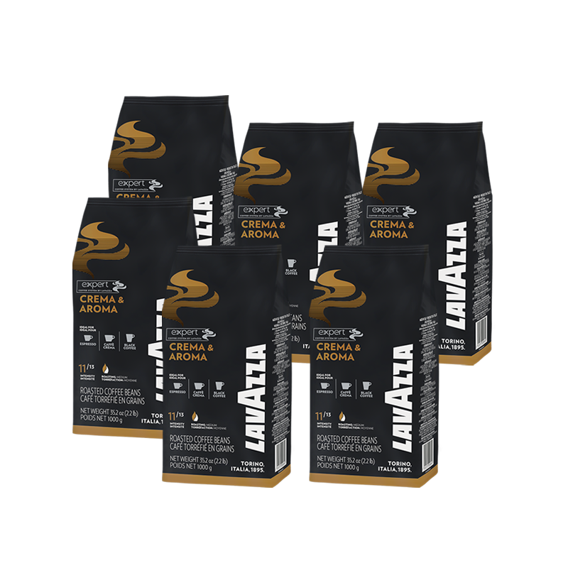 Promotii - Pachet 6 x Lavazza Expert Crema e Aroma cafea boabe. 1kg