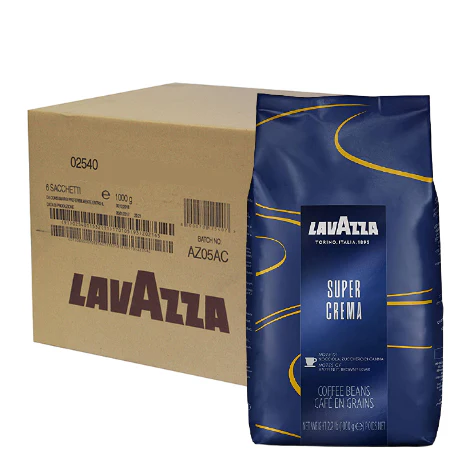 Pachet 6 x Lavazza Super Crema cafea boabe 1kg [2]