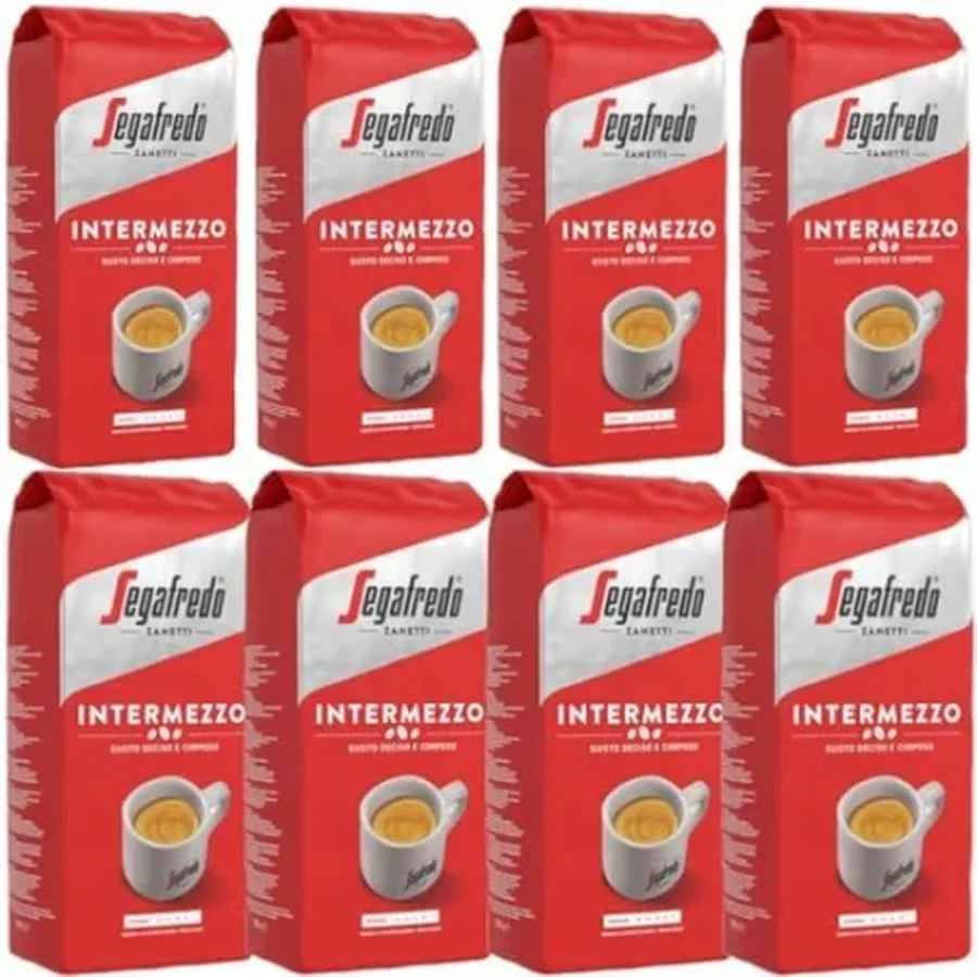 Cafea boabe Segafredo - Pachet 8 x Cafea boabe Segafredo Intermezzo 1lg